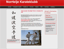 Tablet Screenshot of norrtaljekarate.se